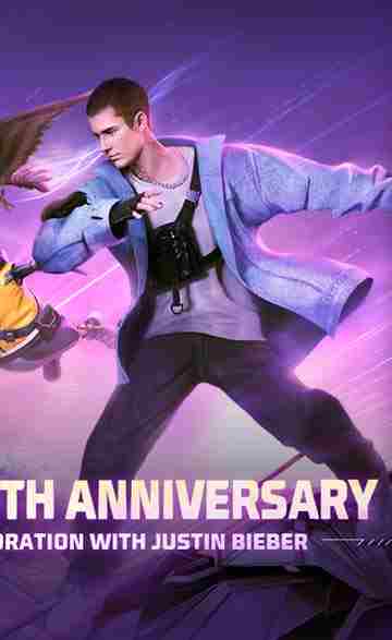 Free Fire colabora con Justin Bieber por su quinto aniversario