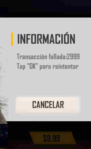 Como solucionar erro na Central de Recarga Free Fire dos diamantes