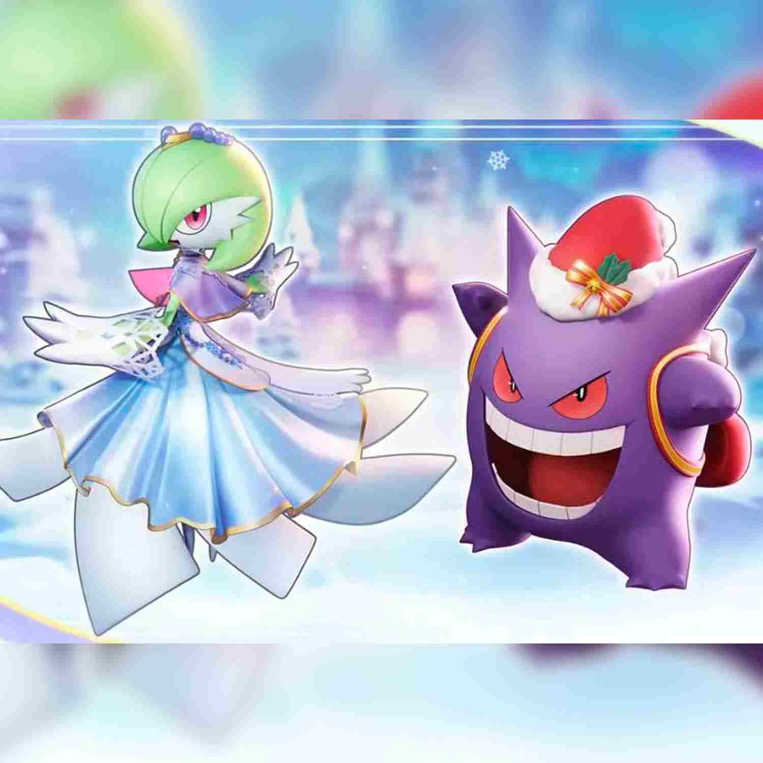 El Pase de Batalla de Pokémon UNITE muestra a Gardevoir y Gengar vestidos para Navidad