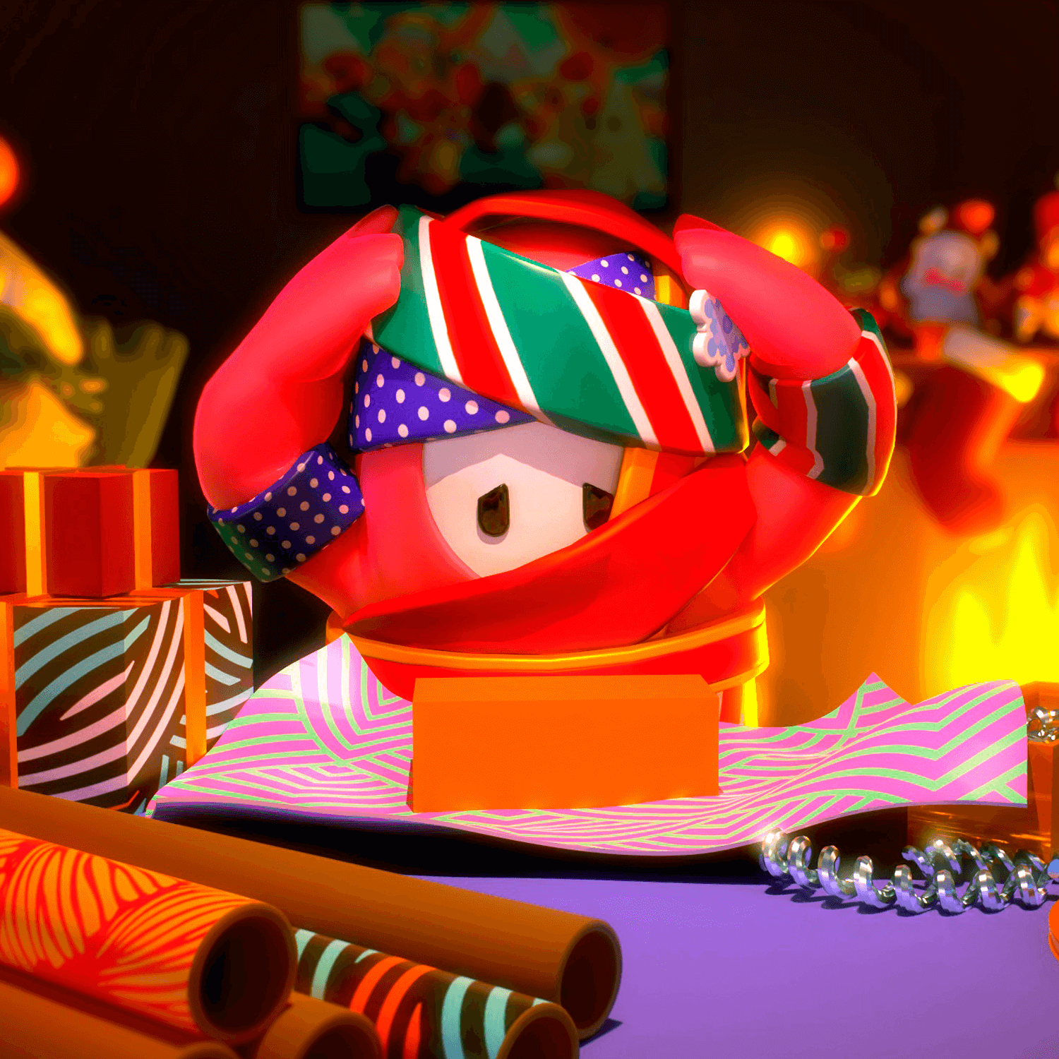 ¡Conoce las Skins Navideñas añadidas a Fall Guys!